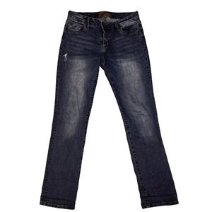 Kut from the Kloth Straight Leg Jeans Dark Wash Blue Denim Womens Size 8